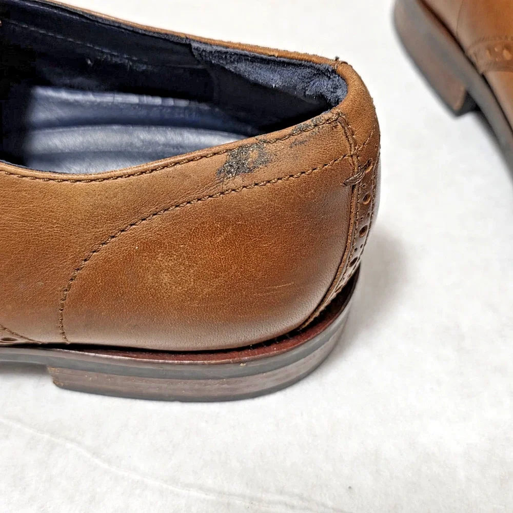 Cole Haan Williams Cap Toe Oxford Mens 9.5 M British Tan Leather Shoes C26146